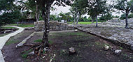 Cenote Temple at San Gervasio Ruins - san gervasio mayan ruins,san gervasio mayan temple,mayan temple pictures,mayan ruins photos